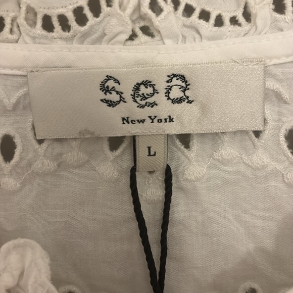 Sea New York Georgina Eyelet White Top - Picture 7 of 8
